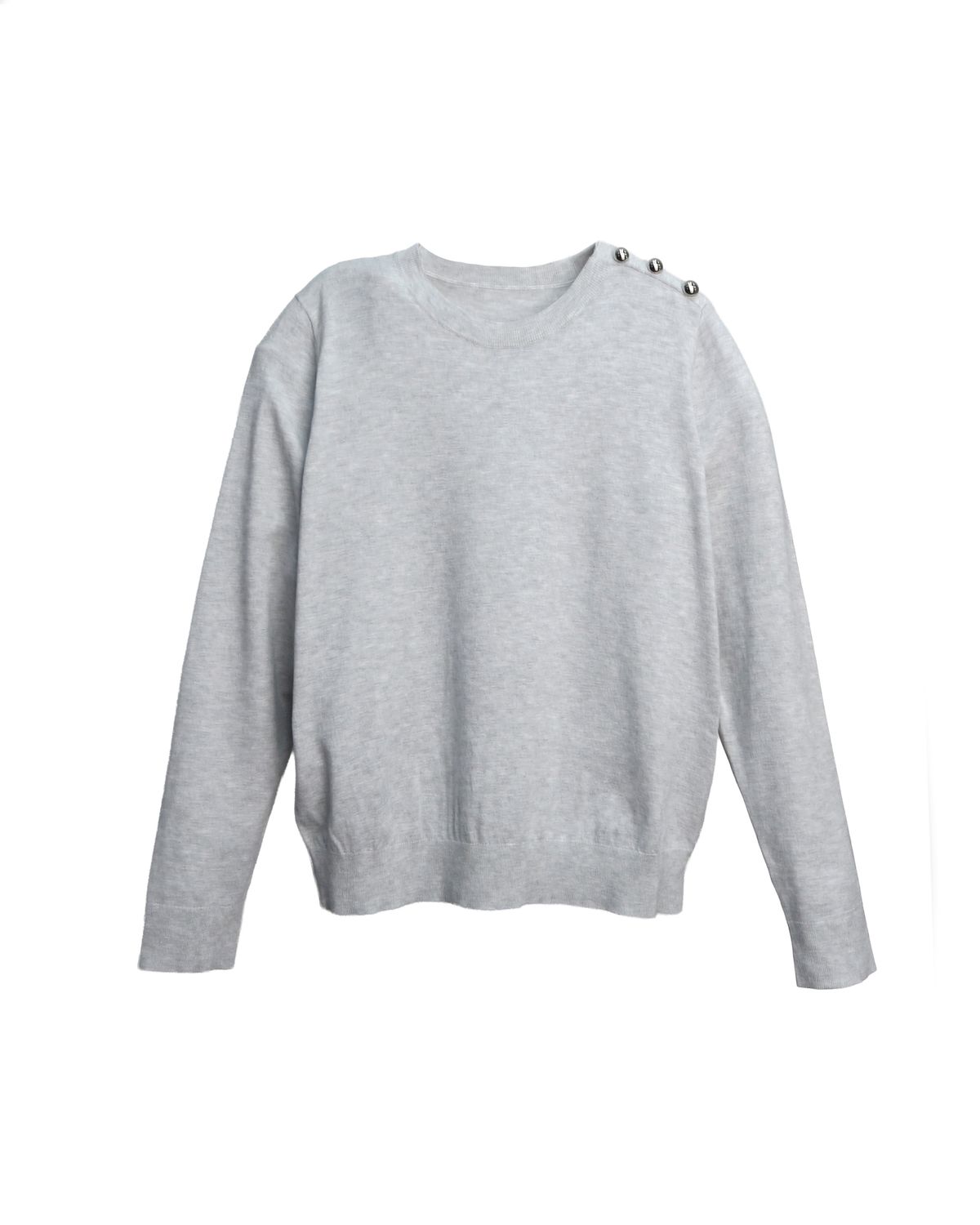 METAL BUTTONS KNIT TOP - LHG