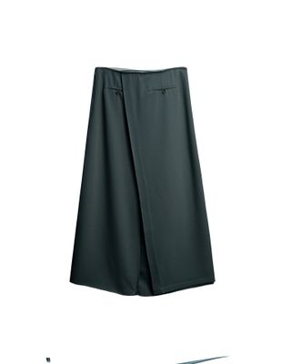 WRAP FRONT LONG SKIRT - BEAT
