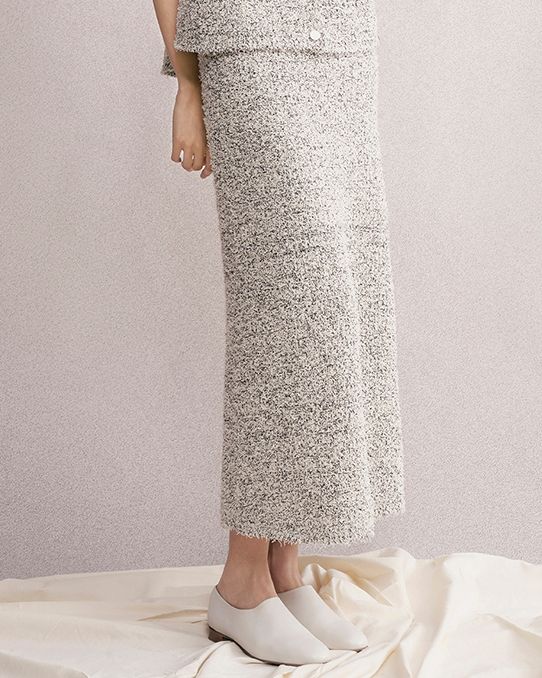 TWEED LONG SKIRT - PATTER