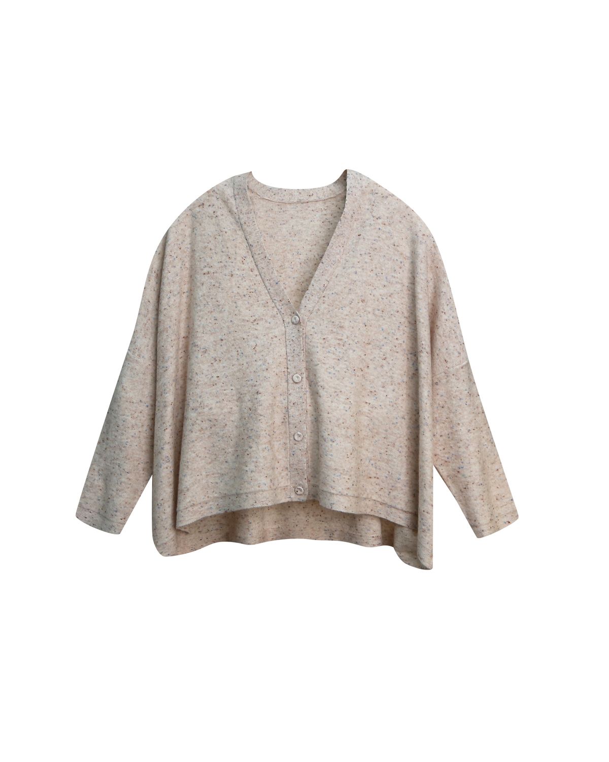 SLUB YARN CARDIGAN - SHEEP