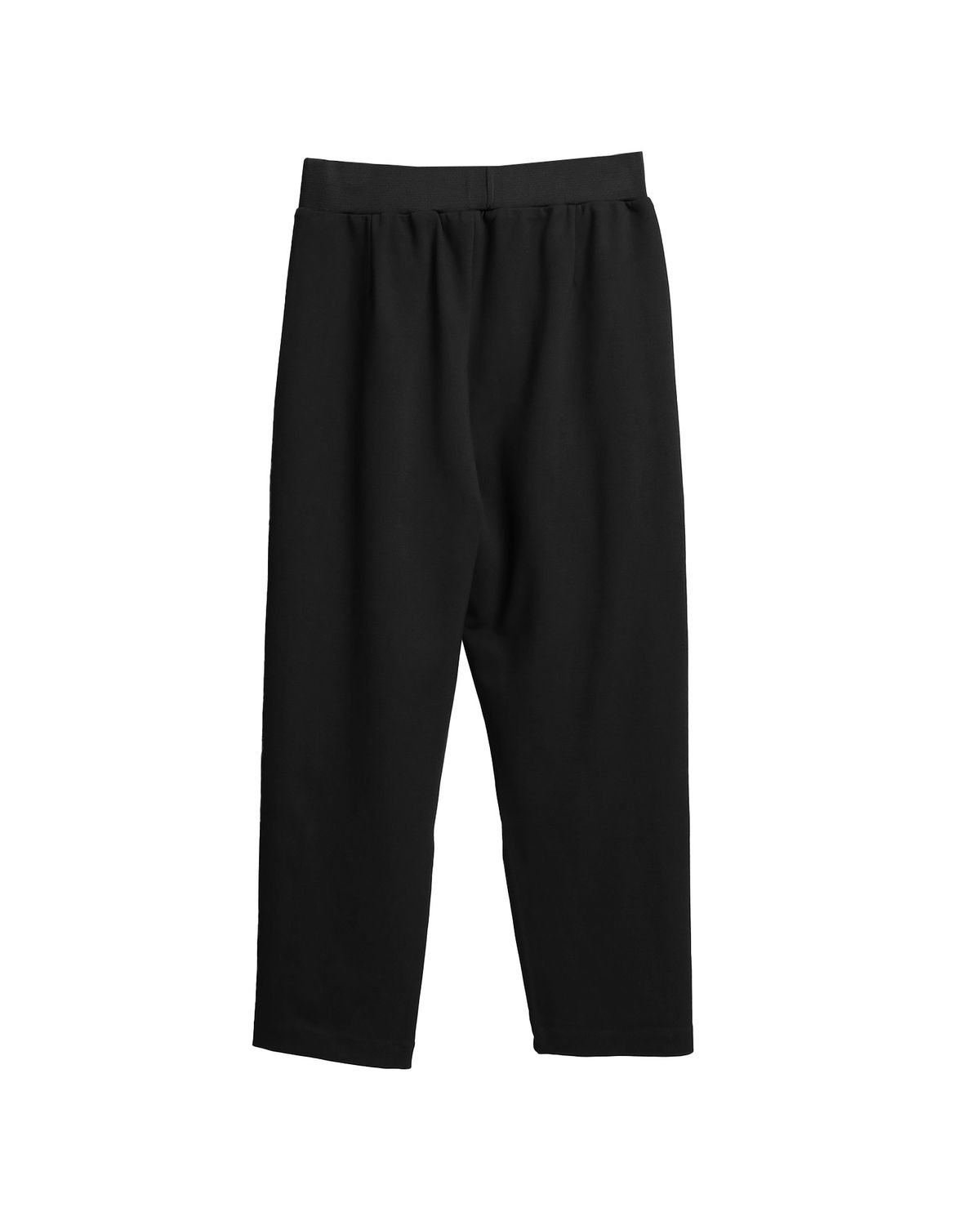 DOUBLE KNIT PANTS  - BLACK