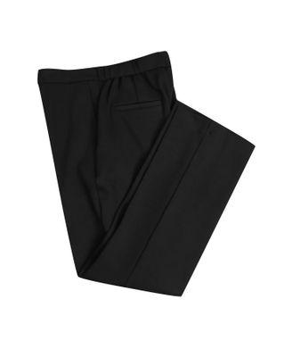 CUFFED TAPERED PANTS - BLACK