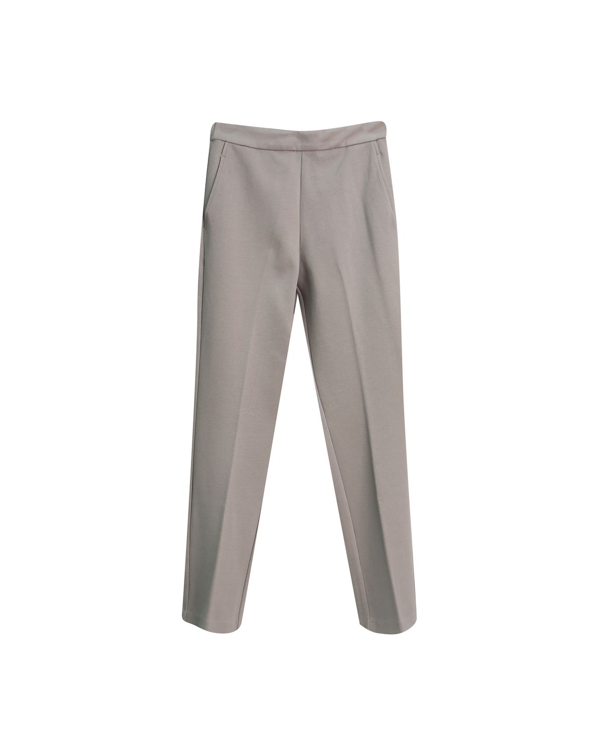 CUFFED TAPERED PANTS - CEMENT