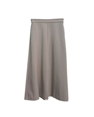 FLARE LONG SKIRT - CEMENT
