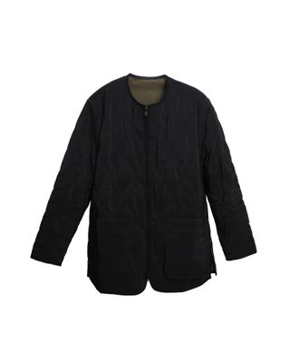 REVERSIBLE QUILTED JACKET - BLACK/OLIVE