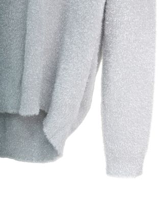METALLIC PULLOVER - SILVER