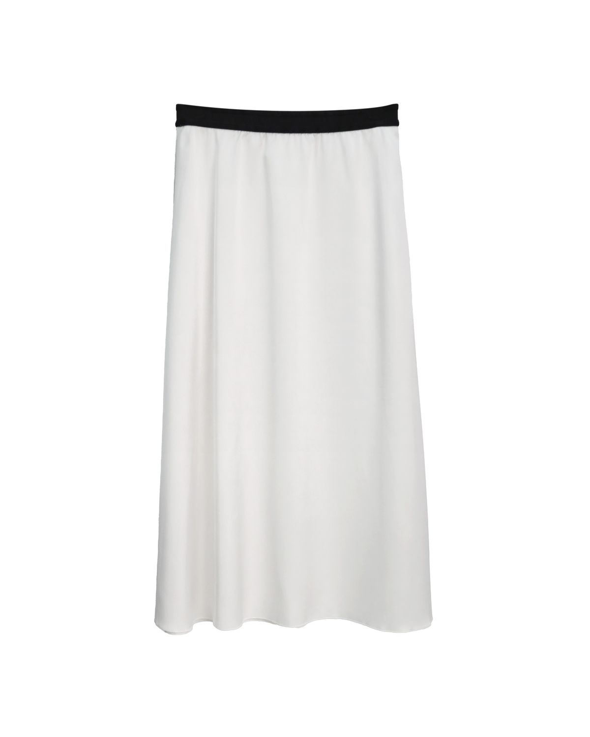 SHEEN LONG SKIRT - PEARL