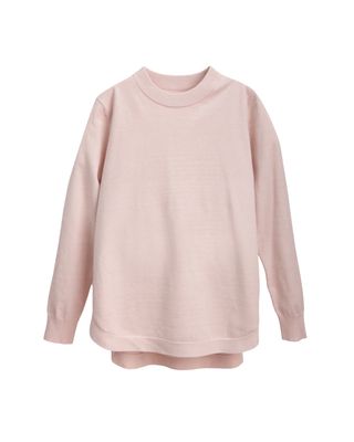 HIGH LOW CURVED HEM TOP - BLOSSOM