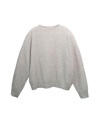BASKETWEAVE KNIT TOP - SHEEP