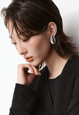 GEOMETRIC EARRINGS - SILVER