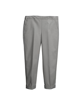 BUTTON DETAILED TAPERED PANTS - DOLPHIN
