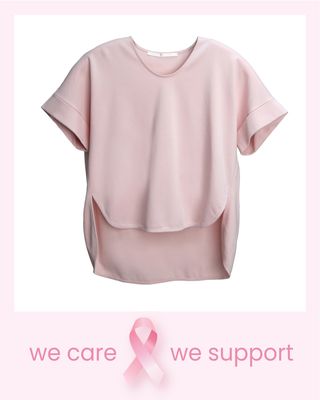 HIGH-LOW HEM TEE - ROSE