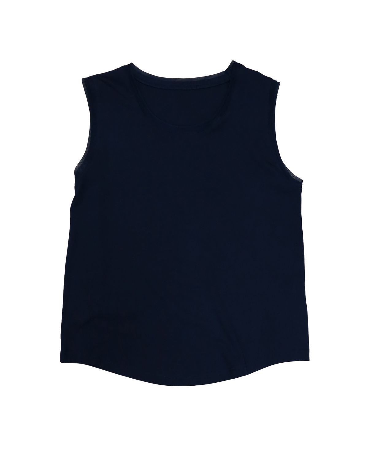 MESH TRIM TANK TOP - FRENCH BLUE