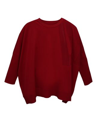 L-O-V-E BOXY TOP - SCARLET
