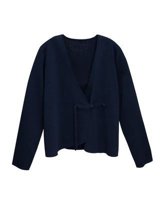CHINESE BUTTON KNOT JACKET - NAVY