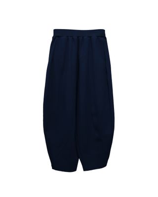 DOUBLE KNIT BARREL PANTS - FRENCH BLUE