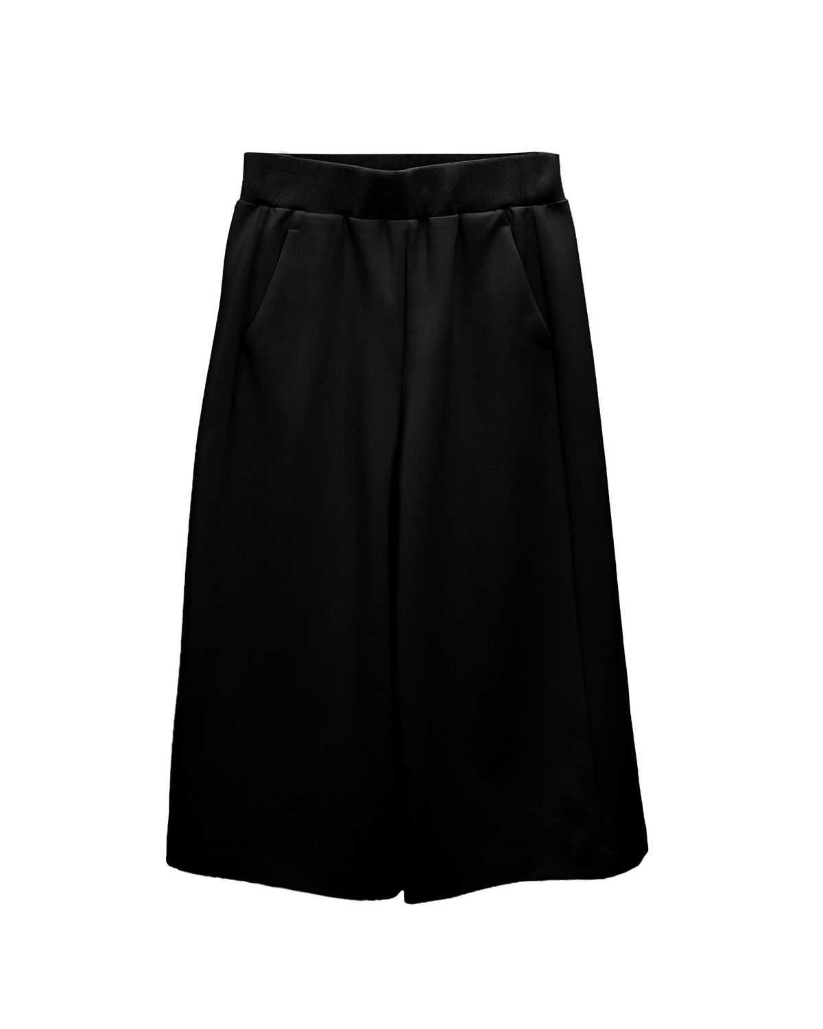 DOUBLE KNIT CULOTTES - BLACK