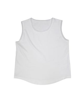 MESH TRIM TANK TOP - EGGSHELL