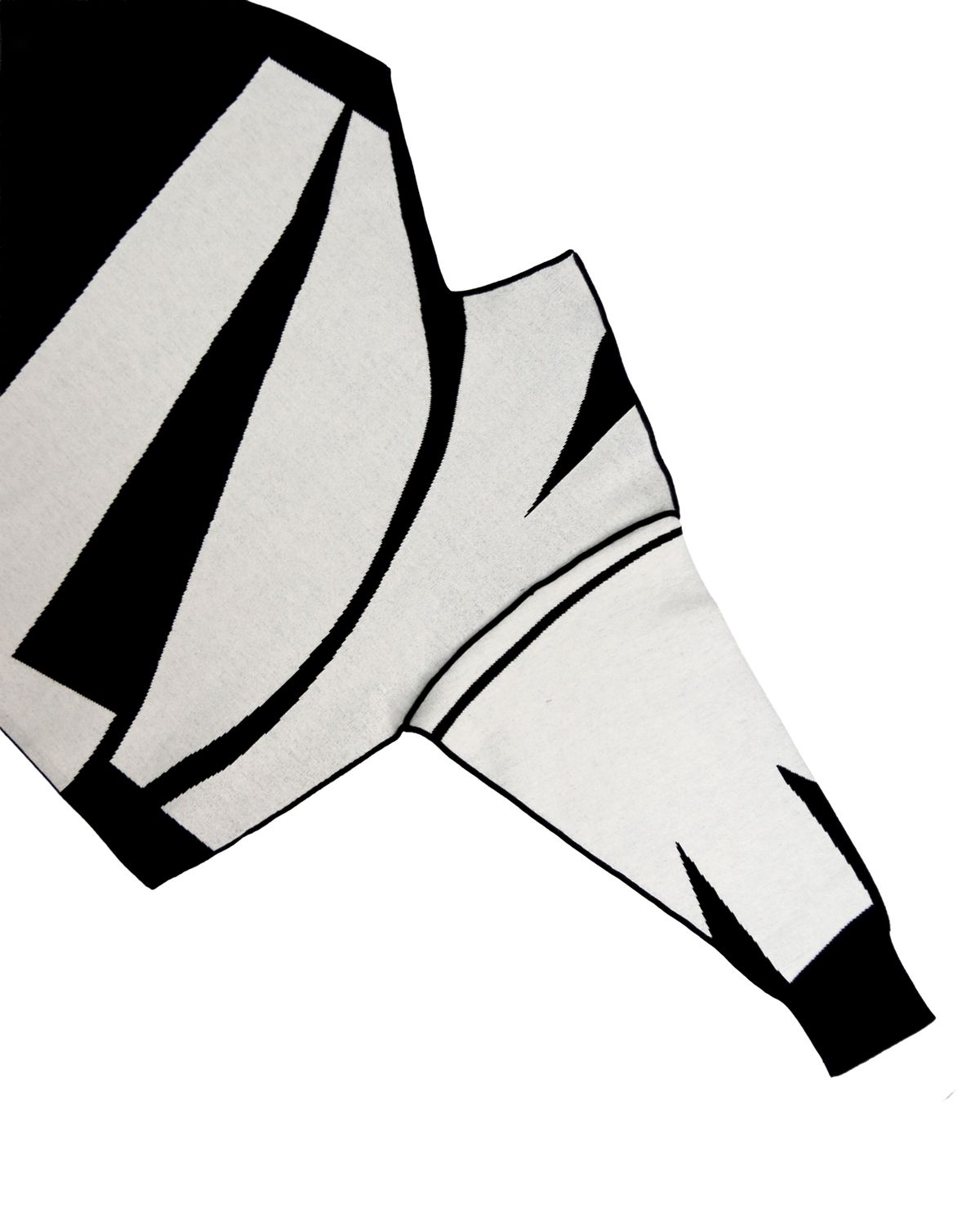 L-O-V-E REVERSIBLE BATWING TOP - BLACK/EGGSHELL