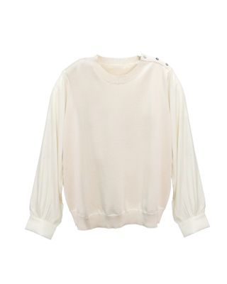 SHOULDER BUTTON TOP - PEARL