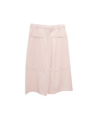 WIDE LEG DENIM CULOTTES - PALE PINK