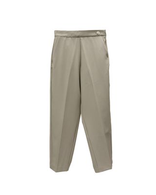 BUTTON DETAILED TAPERED PANTS - WHEAT