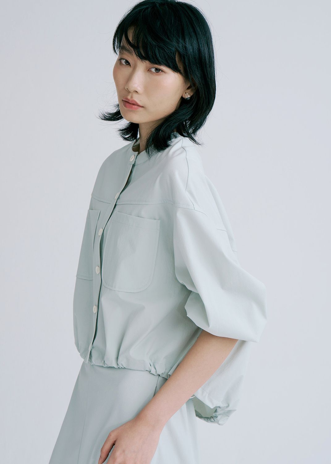 LIGHT WEIGHT BALLOON JACKET - MINT