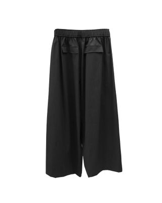 LIGHT WEIGHT COCOON PANTS - BLACK