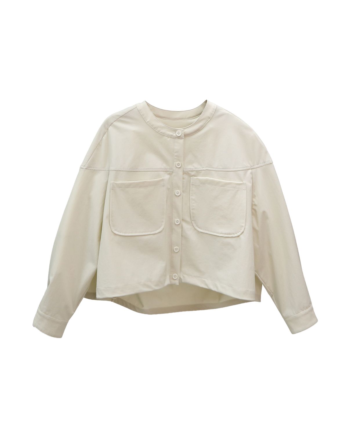 LIGHT WEIGHT BALLOON JACKET - PEARL