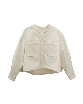 LIGHT WEIGHT BALLOON JACKET - PEARL