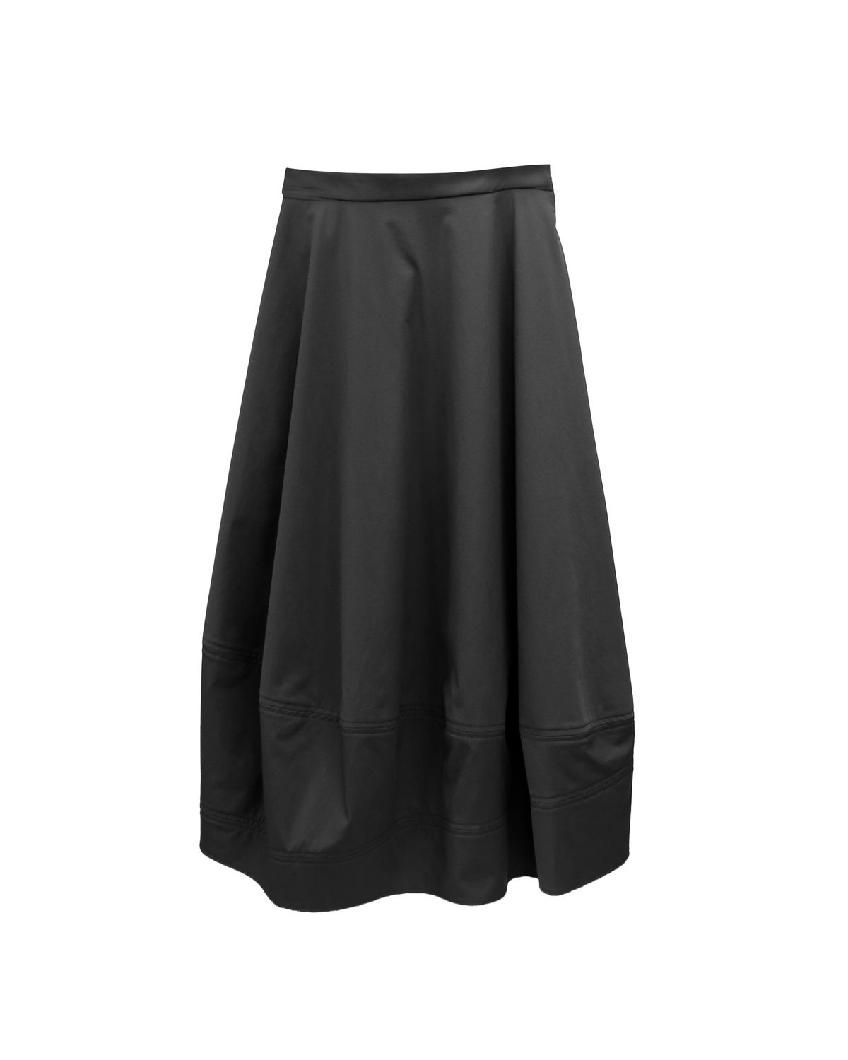LIGHT WEIGHT BALLOON SKIRT - BLACK