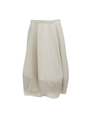 LIGHT WEIGHT BALLOON SKIRT - PEARL