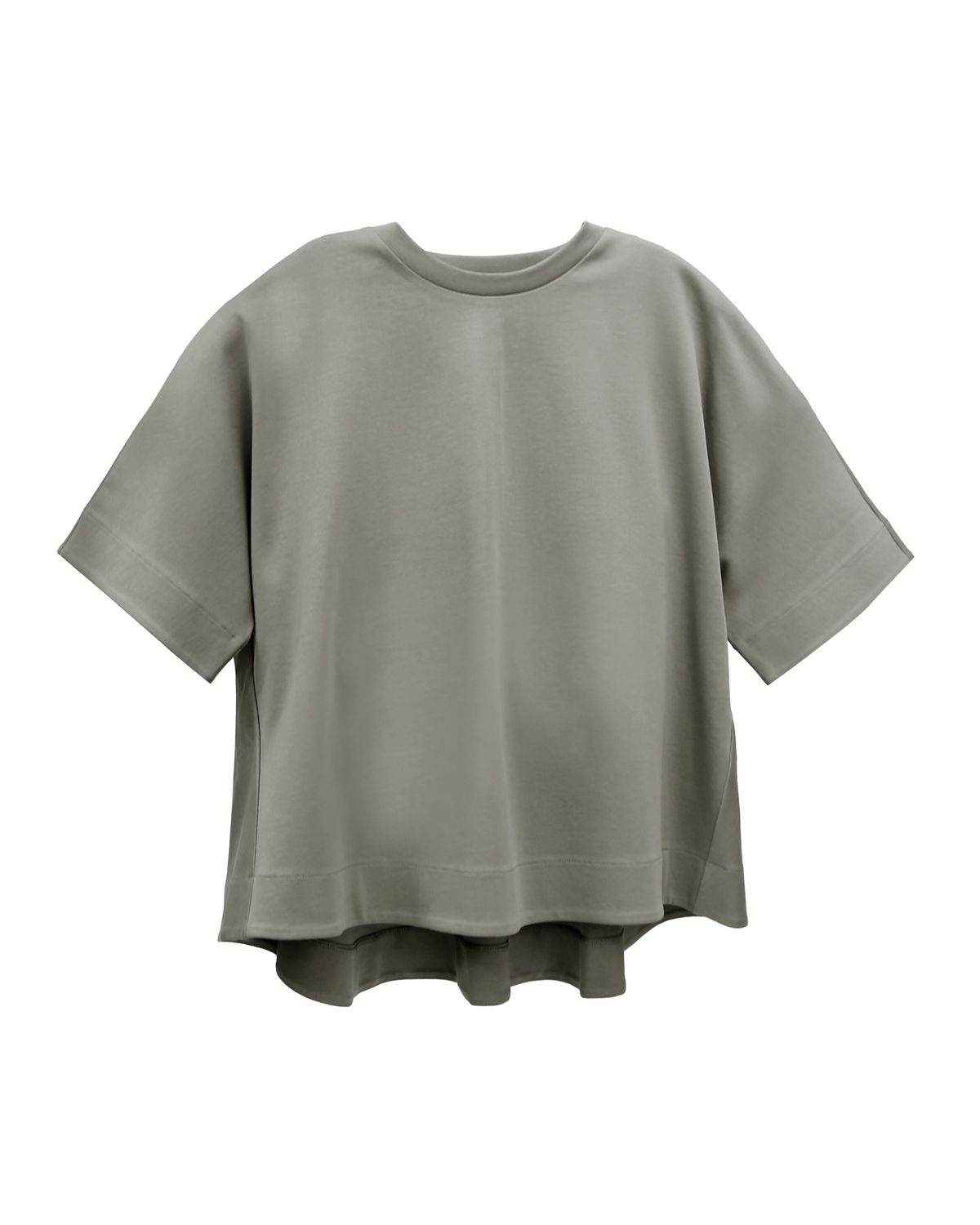 HIGH LOW HEM A-LINE TOP - SAGE