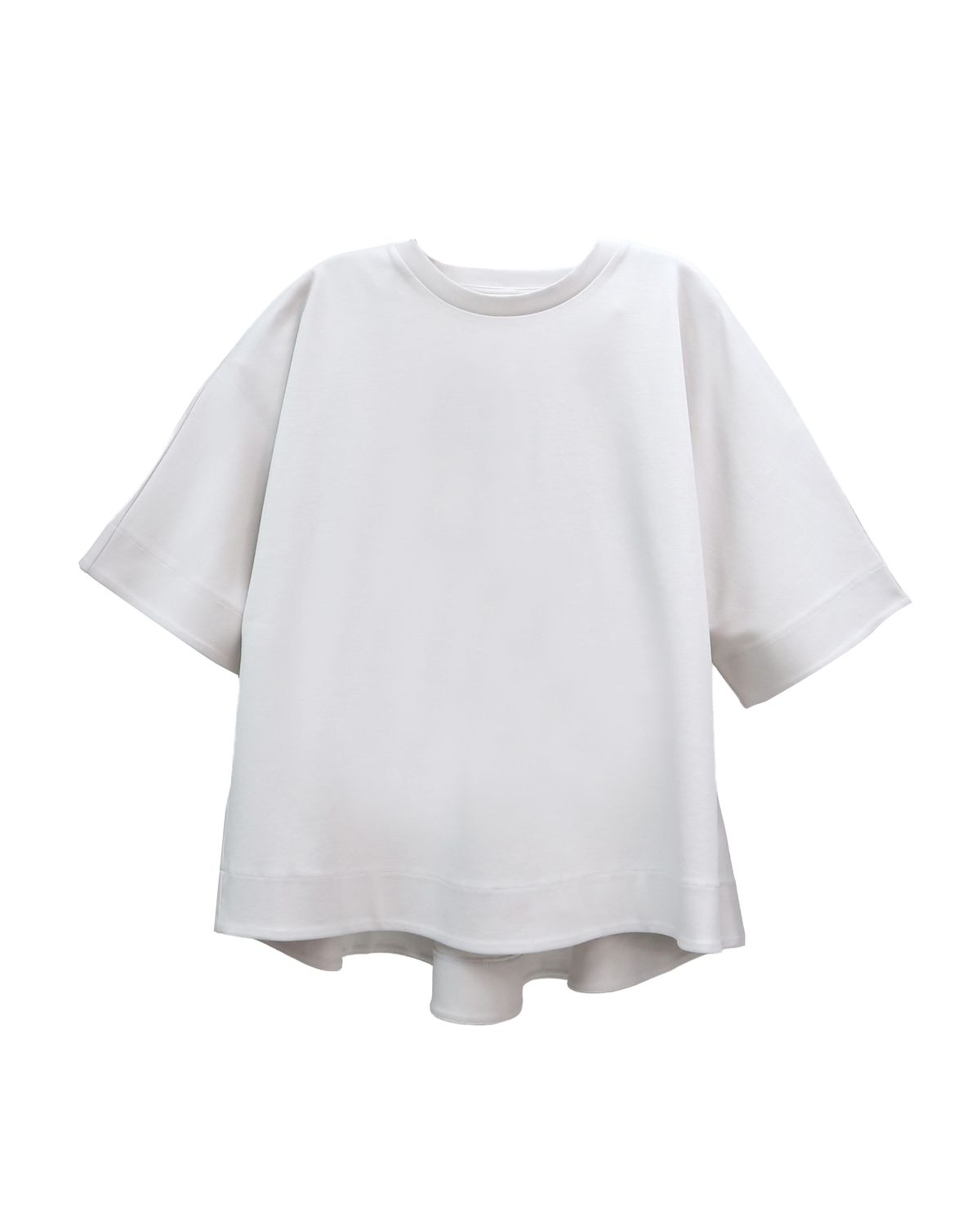 HIGH LOW HEM A-LINE TOP - FEATHER