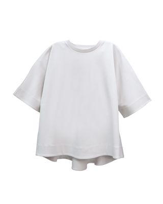 HIGH LOW HEM A-LINE TOP - FEATHER