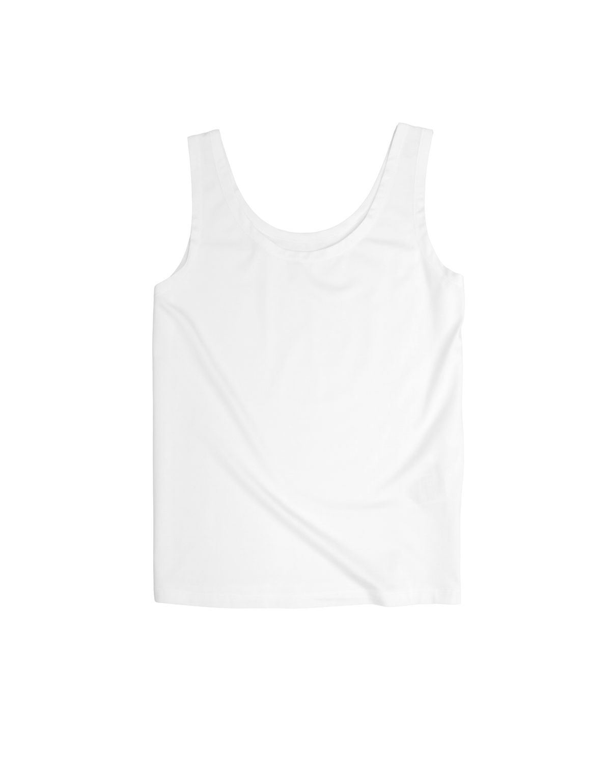 ROUND NECK TANK TOP - EGGSHELL