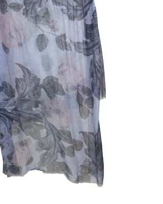 BLOSSOM FLORAL PRINTED SHAWL - MHG/ CHAMPAGNE