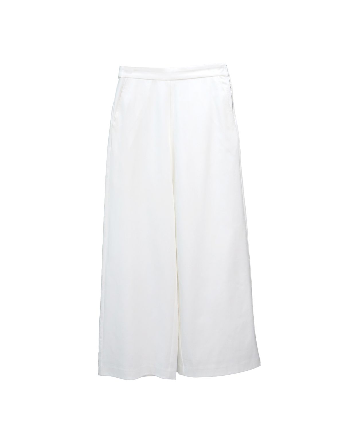 VISCOSE-BLEND DENIM PANTS - EGGSHELL