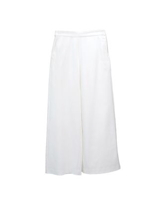 VISCOSE-BLEND DENIM PANTS - EGGSHELL