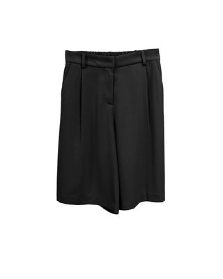 KNEE-LENGTH SHORTS - BLACK