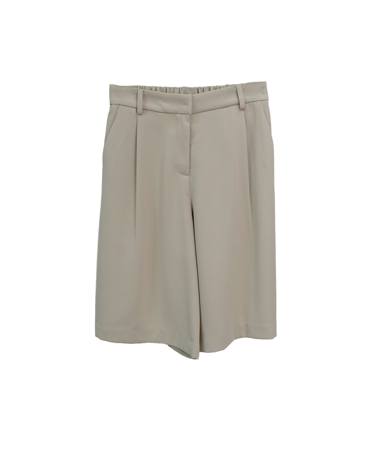 KNEE-LENGTH SHORTS - CEMENT