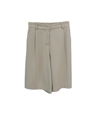 KNEE-LENGTH SHORTS - CEMENT