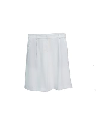KNEE-LENGTH SHORTS - EGGSHELL