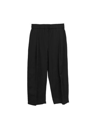 LIGHT WEIGHT TAPERED PANTS - BLACK