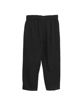 LIGHT WEIGHT TAPERED PANTS - BLACK