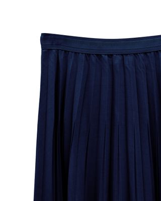 PLEATED SKIRT - DENIM