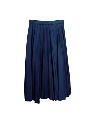 PLEATED SKIRT - DENIM