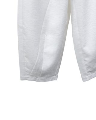 BUTTON DETAILED BALLOON PANTS - EGGSHELL