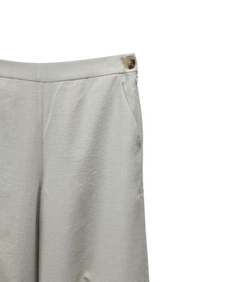 BUTTON DETAILED BALLOON PANTS - PEBBLE