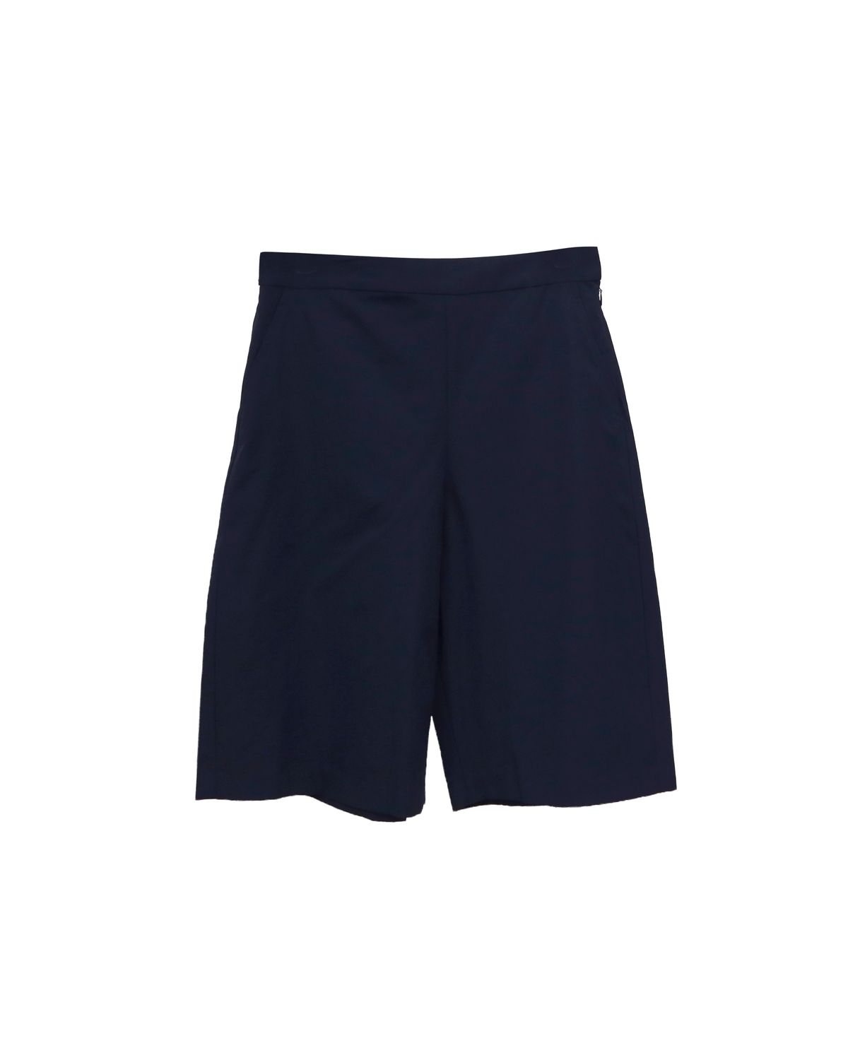 ELASTIC WAIST BERMUDA - EBONY